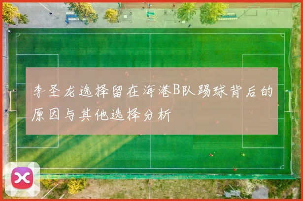 李圣龙选择留在海港B队踢球背后的原因与其他选择分析